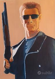 Ritratto ad olio su tela " Terminator "