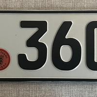 Targa tedesca provvisoria originale