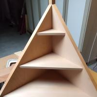 Base / mensola angolare in legno naturale