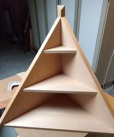 Base / mensola angolare in legno naturale