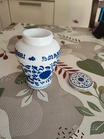 Vaso Amarena Fabbri Anni 60 Vetro Opalino