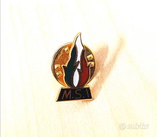 spilla MSI anni 90 perfetta smalti e doratura