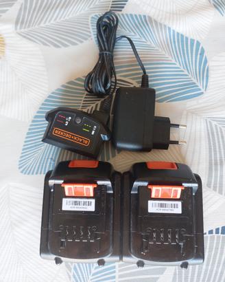 Batterie Black e Decker con caricabatterie