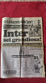 gazzetta dello sport 29 maggio 1989 inter scudetto