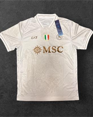 Maglia SSC Napoli EA7 bianca taglia XL nuova
