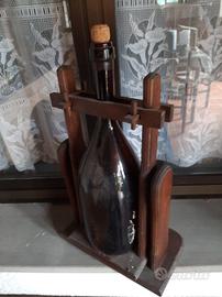 portabottiglie in legno