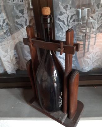 portabottiglie in legno