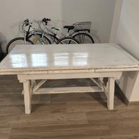 tavolo legno massello restaurato 2022