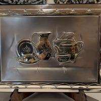 Quadro Bassorilievo Argento Ottaviani - Natura Mor