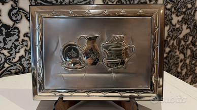 Quadro Bassorilievo Argento Ottaviani - Natura Mor