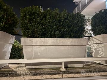 3 fioriere con bosso