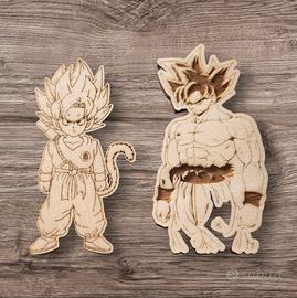 Personaggio Anime inciso a laser 