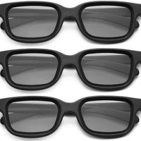 Occhiali 3D passivi polarizzati 3 pezzi