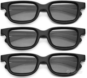 Occhiali 3D passivi polarizzati 3 pezzi