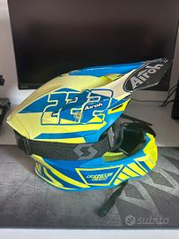 Casco Airoh enduro + mascherina Scott