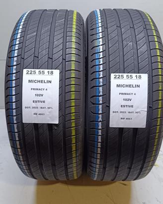 2 GOMME 225 55 18 MICHELIN RIF4663