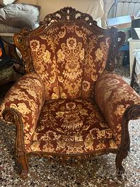 Poltrona stile barocco