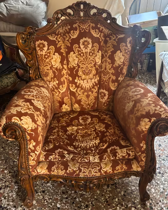 Poltrona stile barocco
