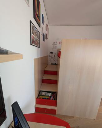 Arredamento cameretta sportiva+scrivanie