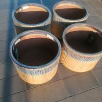 VASI IN TERRACOTTA SMALTATI