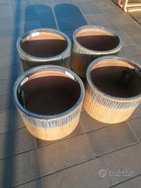 VASI IN TERRACOTTA SMALTATI