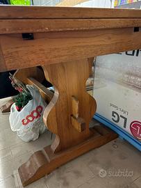 Tavolo fratino allungabile in legno massello