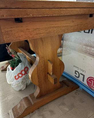 Tavolo fratino allungabile in legno massello