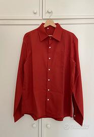 Camicia da uomo rossa nuova XL