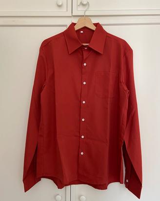 Camicia da uomo rossa nuova XL