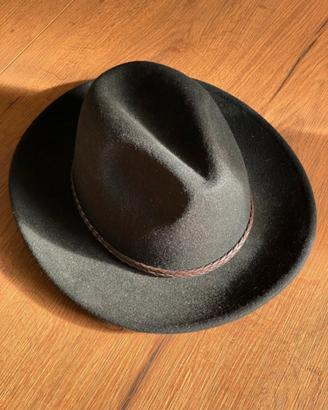 Cappello falda larga feltro lana wool hand made