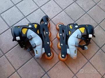 Pattini in linea con protezioni – taglia 38