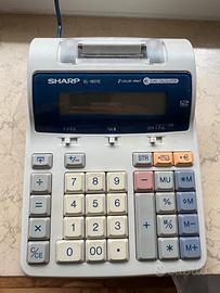 Calcolatrice con Stampante Sharp EL-1801E Bicolore