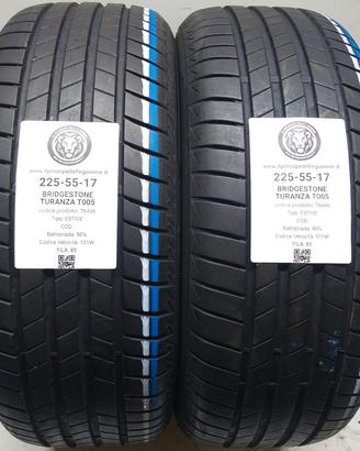2 GOMME 225 55 17 BRIDGESTONE A76446