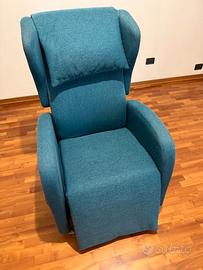 Poltrona elettrica reclinabile 2 motori + batteria