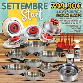 Batteria acciaio fondo induzione