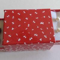 set bijoux (4paia orecchini + collana con cuori)