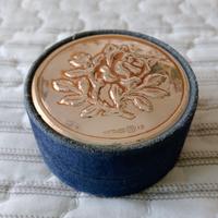 Scatolina Portagioie Argento 925 & Velluto Blu