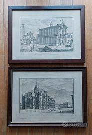 2 STAMPE VINTAGE DI DOMENICO ASPARI  B. AMBROSIANO