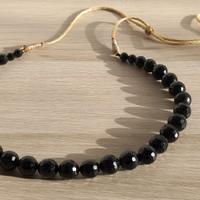 Collana in perle vetro di Murano nere