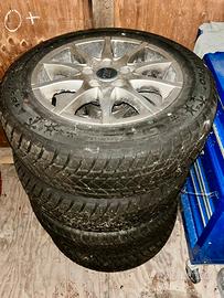 4 pneumatici invernali 185/65r15 + cerchi lega 15”