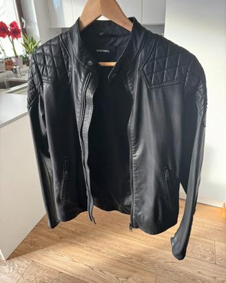Giacca bikers pelle Diesel 14 anni
