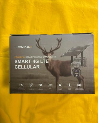 Fototrappola 4G LEMNOI Solare 2K SIM Inclusa IP66