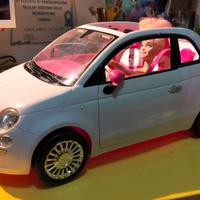 🚗 FIAT 500 BARBIE MATTEL – Cabrio Bianca/Rosa 💖