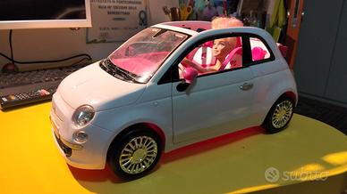 🚗 FIAT 500 BARBIE MATTEL – Cabrio Bianca/Rosa 💖