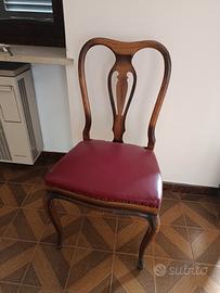 3 sedie stile classico vintage