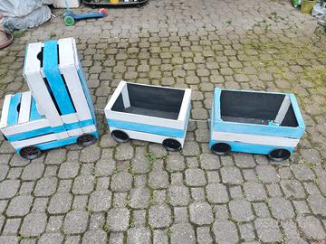 Trenino porta giochi / porta tutto 