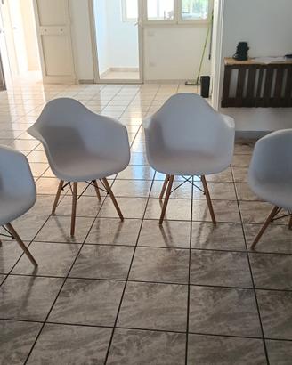 Set 4 poltroncine scandinave