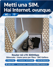 Router 4G con SIM - Internet Senza Fili - 300Mbps 