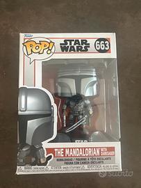Funko pop the mandalorian with darksaber
