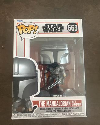 Funko pop the mandalorian with darksaber